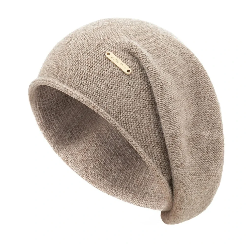 QUEENFUR Women's Knit Slouchy Beanie Hats Cashmere Ski Cap Knitted Wool Soft OS